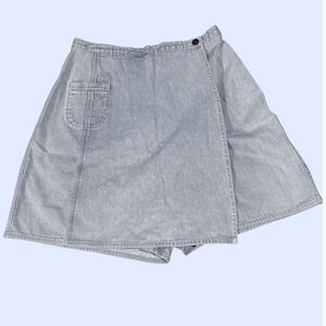 LizWear Skort- size 12 women‎ light blue 100% cotton